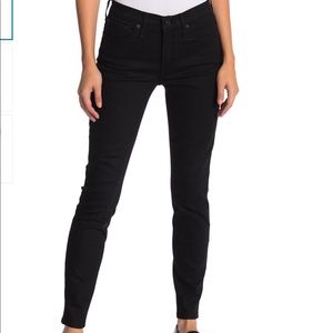 J Crew Toothpick 8” Rise Black Skinny Jeans 29 EUC